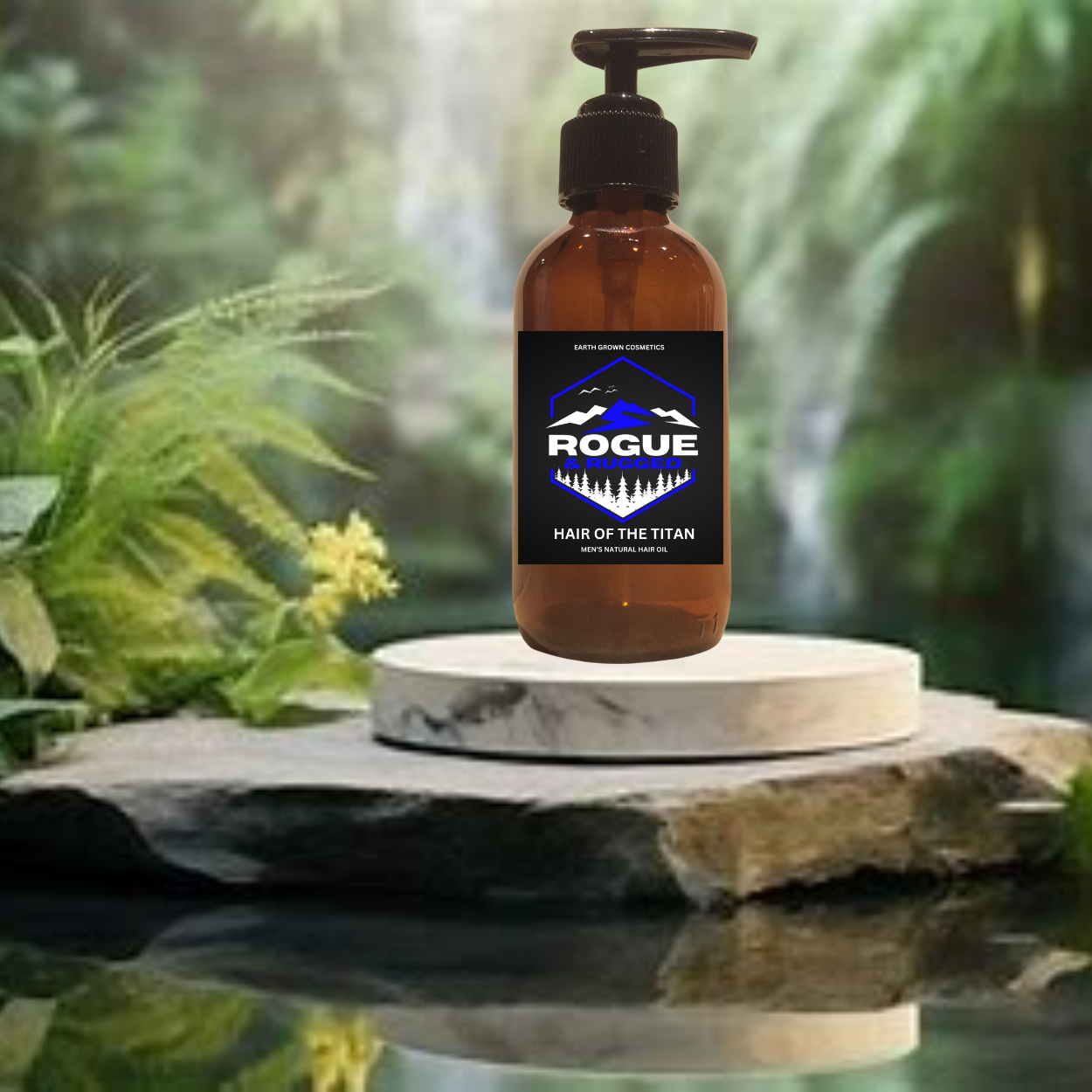 Rogue & Rugged All-Natural Hair Oil – Thicker, Healthier Hair for Men- large bottle