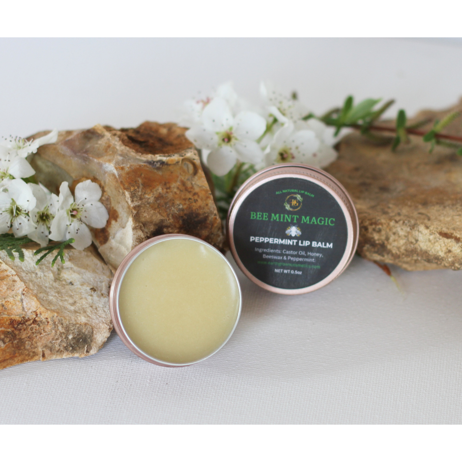 All-Natural Hydrating Lip Care with Honey, Beeswax & Castor Oil- front view